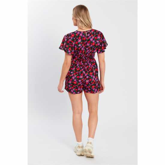 Influence Women's Floral Wrap Playsuit Influence Women's Floral Wrap Playsuit