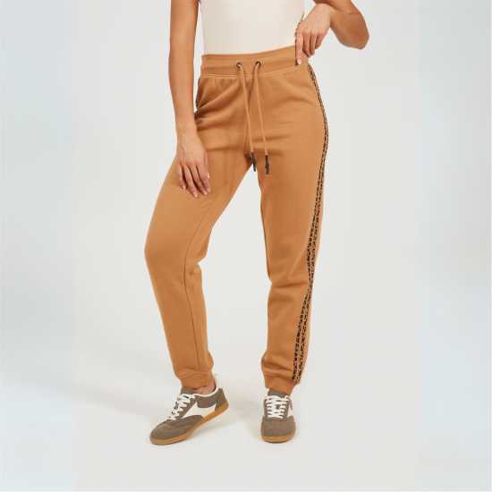 Brave Soul With Leopard Side Stripe  Дамски долнища на анцуг