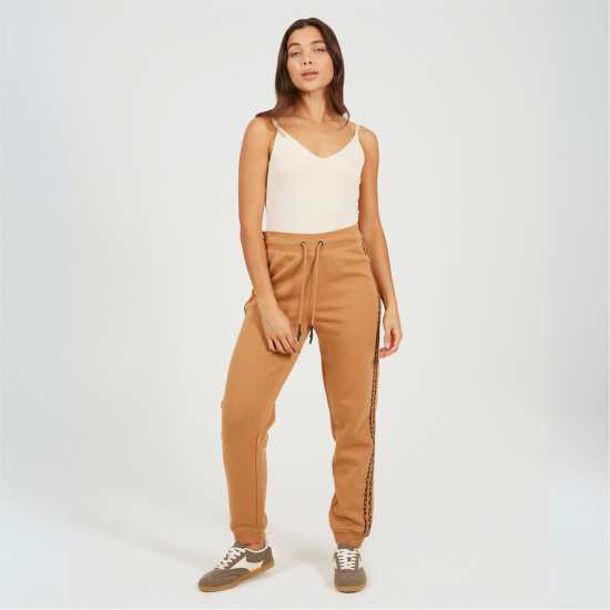 Brave Soul With Leopard Side Stripe  Дамски долнища на анцуг