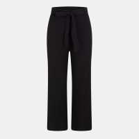 Brave Soul Trousers With Tie Belt Black 