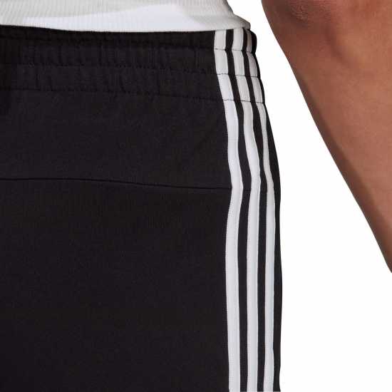 Adidas Essential 3 Stripe Shorts Black/White Дамски къси панталони