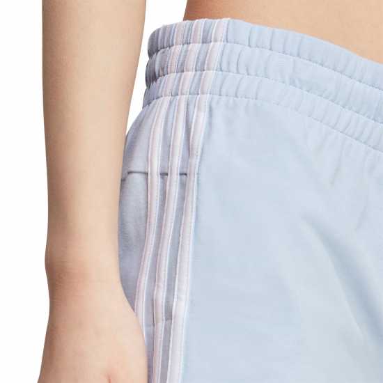 Sale Adidas Essential 3 Stripe Shorts Blue Dawn Дамски къси панталони