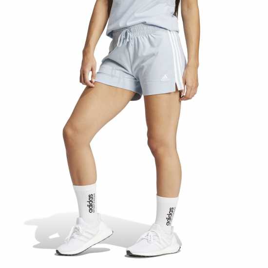 Дамски къси панталони Adidas Дамски Шорти Essentials 3 Stripe Shorts Womens Хало Синьо Adidas Дамски Шорти Essentials 3 Stripe Shorts Womens Хало Синьо Дамски къси панталони