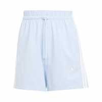Adidas Дамски Шорти Essentials 3 Stripe Shorts Womens Свети синьо Дамски къси панталони