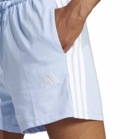 Adidas Дамски Шорти Essentials 3 Stripe Shorts Womens Свети синьо Дамски къси панталони