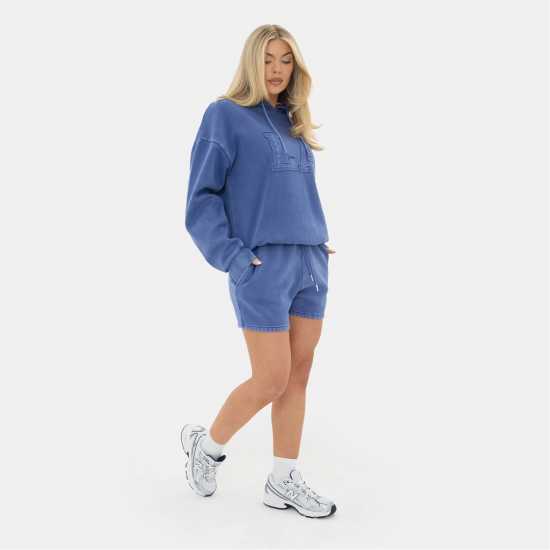 I Saw It First Washed Jogger Short Denim Blue I Saw It First Washed Jogger Short Denim Blue