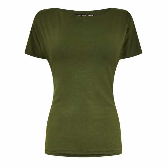 Biba Tie Front Top Хаки Дамски ризи и тениски