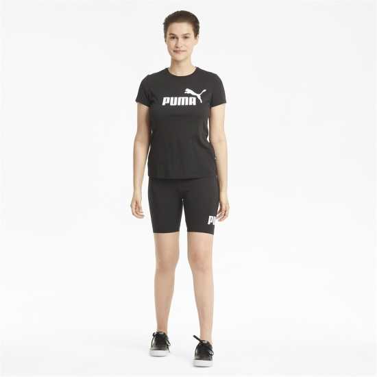 Puma Дамски Шорти Essentials Logo Cycling Shorts Ladies Black Дамски къси панталони