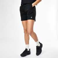 Дамски Шорти Kangol Jog Shorts Ladies Black Дамски полар