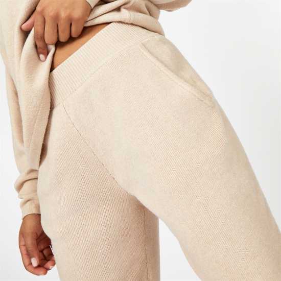 Jack Wills Lounge Knitted Joggers Camel Дамски пуловери и жилетки