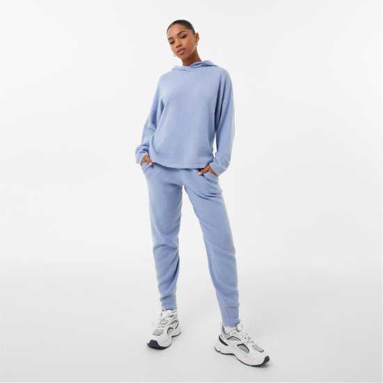 Jack Wills Lounge Knitted Joggers Soft Blue Дамски пуловери и жилетки