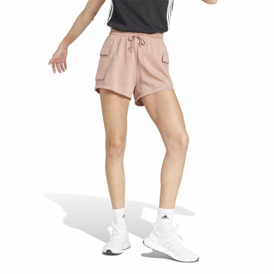 Adidas Дамски Шорти Essentials Small Logo French Terry Cargo Shorts Womens  Дамски къси панталони