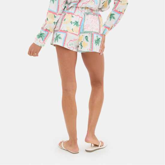 Printed Crepe Short  Дамски къси панталони