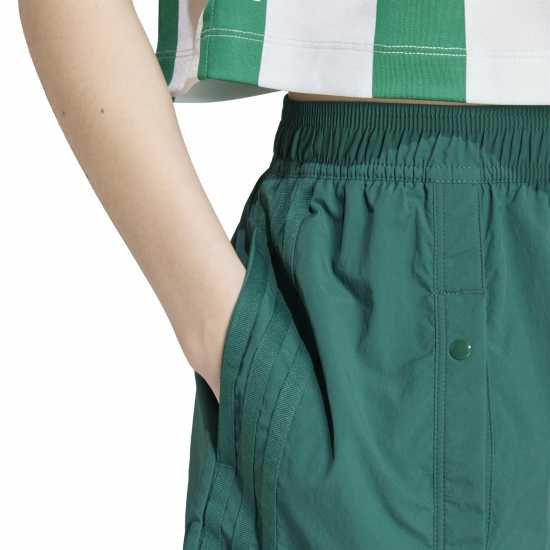 Adidas Дамски Шорти Tiro Snap Button Shorts Womens Green/White Дамски къси панталони