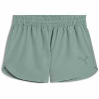 Puma W Mass Merchants Woven Short Tracksuit Womens Green Moon 