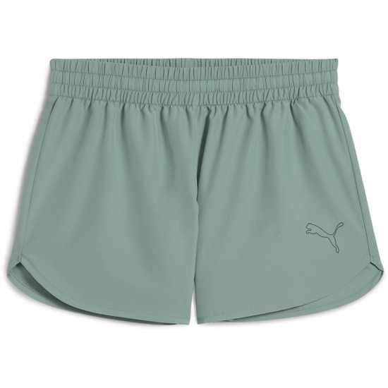 Puma W Mass Merchants Woven Short Tracksuit Womens Green Moon 