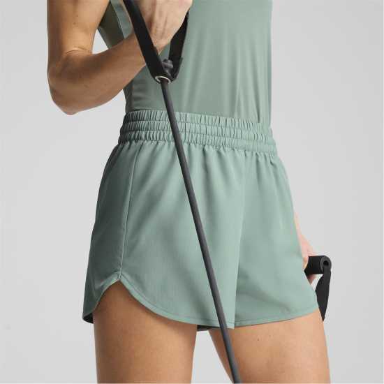 Puma W Mass Merchants Woven Short Tracksuit Womens Green Moon 