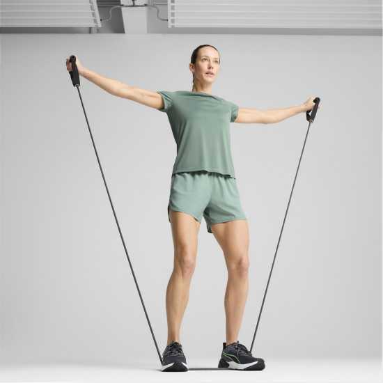 Puma W Mass Merchants Woven Short Tracksuit Womens Green Moon 