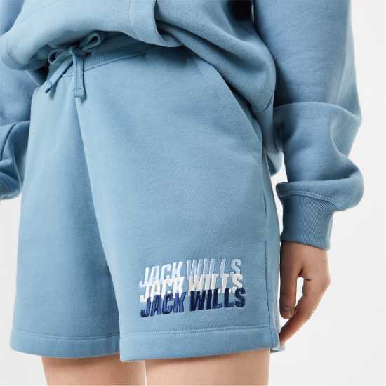 Jack Wills Stacked Graphic Shorts  Дамски къси панталони