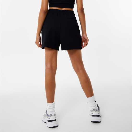 Jack Wills Embossed Logo Shorts Black Дамски къси панталони