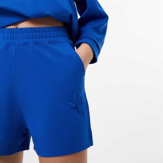 Jack Wills Embossed Logo Shorts Cobalt Blue Дамски къси панталони
