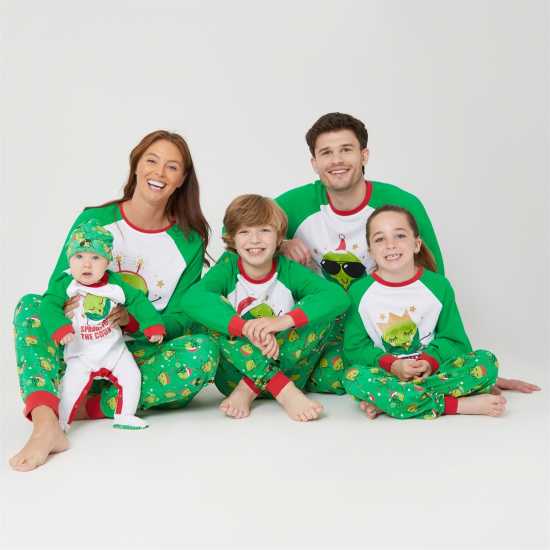Linea Unisex Baby Family Christmas Sprout Sleepsuit  