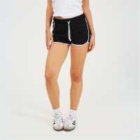 Brave Soul Shorts With Contrast Binding Black/ White 