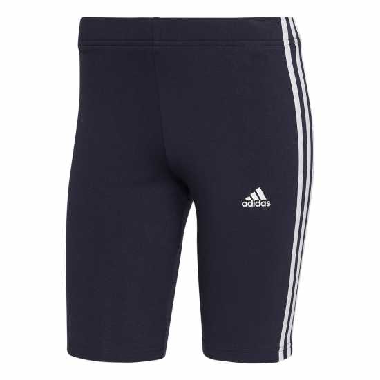 Adidas Дамски Шорти Essentials 3 Stripe Biker Shorts Womens Легендарна чернина Дамски къси панталони
