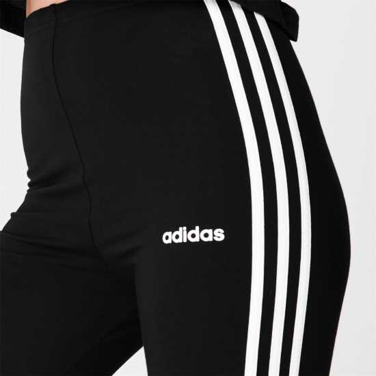 Adidas Дамски Шорти Essentials 3 Stripe Biker Shorts Womens Черно/Бяло Дамски къси панталони