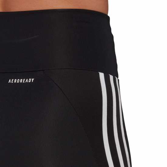 Adidas Дамски Шорти Essentials 3 Stripe Biker Shorts Womens Черно/Бяло Дамски къси панталони
