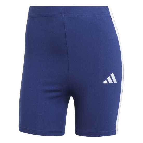 Adidas Дамски Шорти Essentials 3 Stripe Biker Shorts Womens Морска синьо Дамски къси панталони