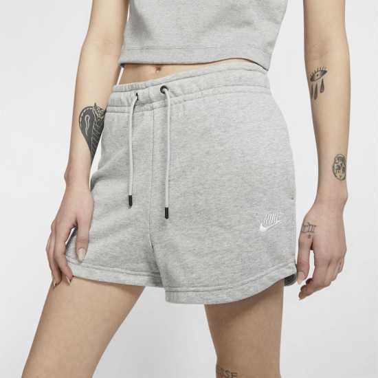 Nike Дамски Шорти Sportswear Essential French Terry Shorts Womens Сиво Дамски къси панталони