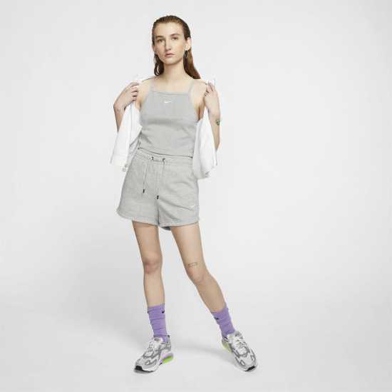Nike Дамски Шорти Sportswear Essential French Terry Shorts Womens Сиво Дамски къси панталони