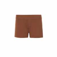 Pj Salvage Ribbed Short Бронз 