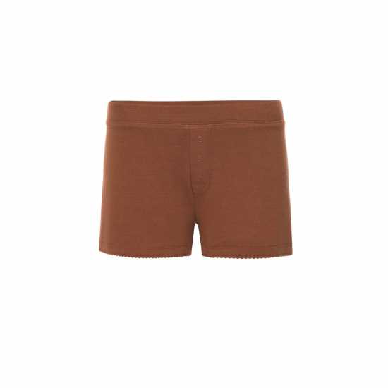 Pj Salvage Ribbed Short Бронз 