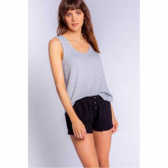 Pj Salvage Ribbed Short Черен 