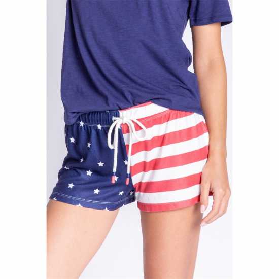 Salvage Rad White & Blue Short  Дамски къси панталони