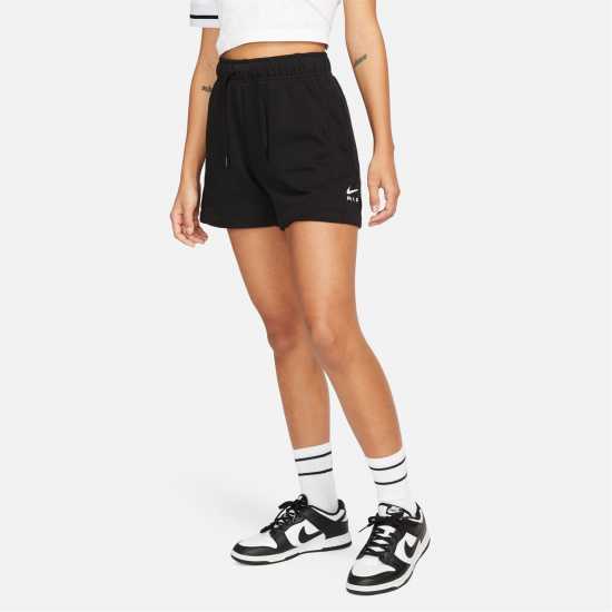 Nike Air Women's Mid-Rise Fleece Shorts Black Дамски къси панталони