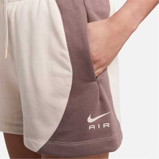 Nike Air Women's Mid-Rise Fleece Shorts Fossil Stone Дамски къси панталони