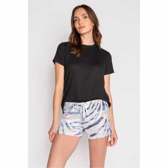 Pj Salvage Salvage Peachy Party Short Blue-Grey 