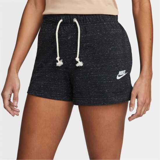 Nike Sportswear Gym Vintage Women's Shorts Black/White Дамски къси панталони