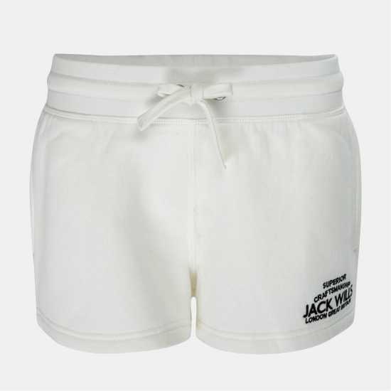 Jack Wills Bea Sweatshorts Vintage White 