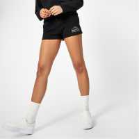 Jack Wills Bea Logo Sweat Shorts Black Дамски къси панталони