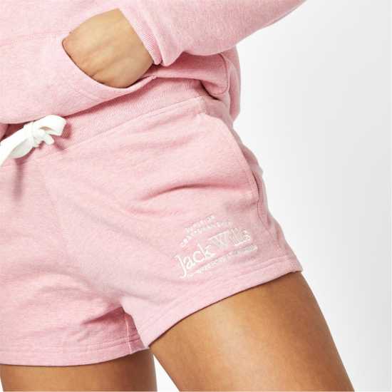 Jack Wills Bea Sweatshorts Меко розово Дамски къси панталони