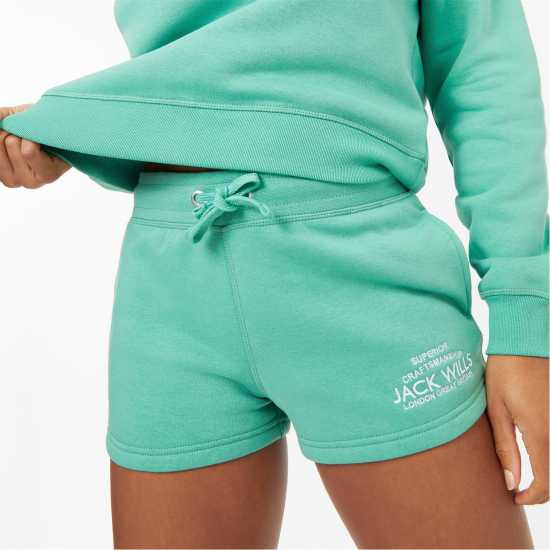Дамски къси панталони Jack Wills Bea Sweatshorts Клевер Jack Wills Bea Sweatshorts Клевер Дамски къси панталони
