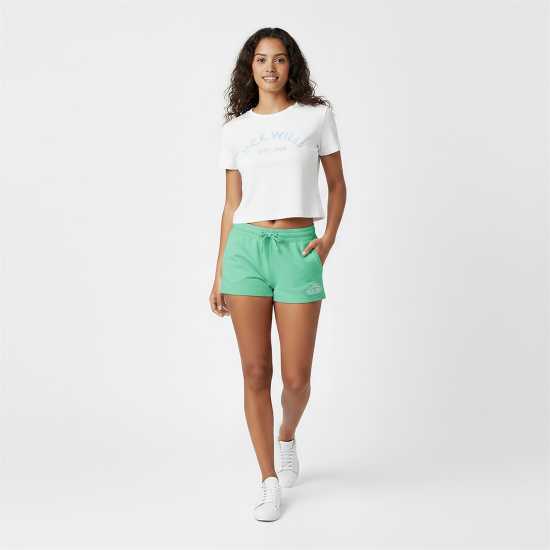 Jack Wills Bea Sweatshorts Клевер Дамски къси панталони