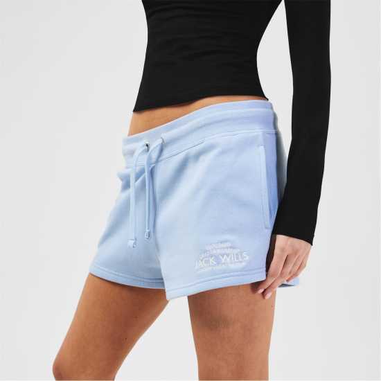 Дамски къси панталони Jack Wills Bea Sweatshorts Меко синьо Jack Wills Bea Sweatshorts Меко синьо Дамски къси панталони