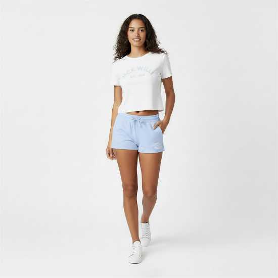 Jack Wills Bea Sweatshorts Меко синьо Дамски къси панталони