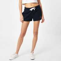 Jack Wills Bea Logo Sweat Shorts Navy Дамски къси панталони