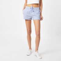 Jack Wills Bea Logo Sweat Shorts Soft Blue Дамски къси панталони